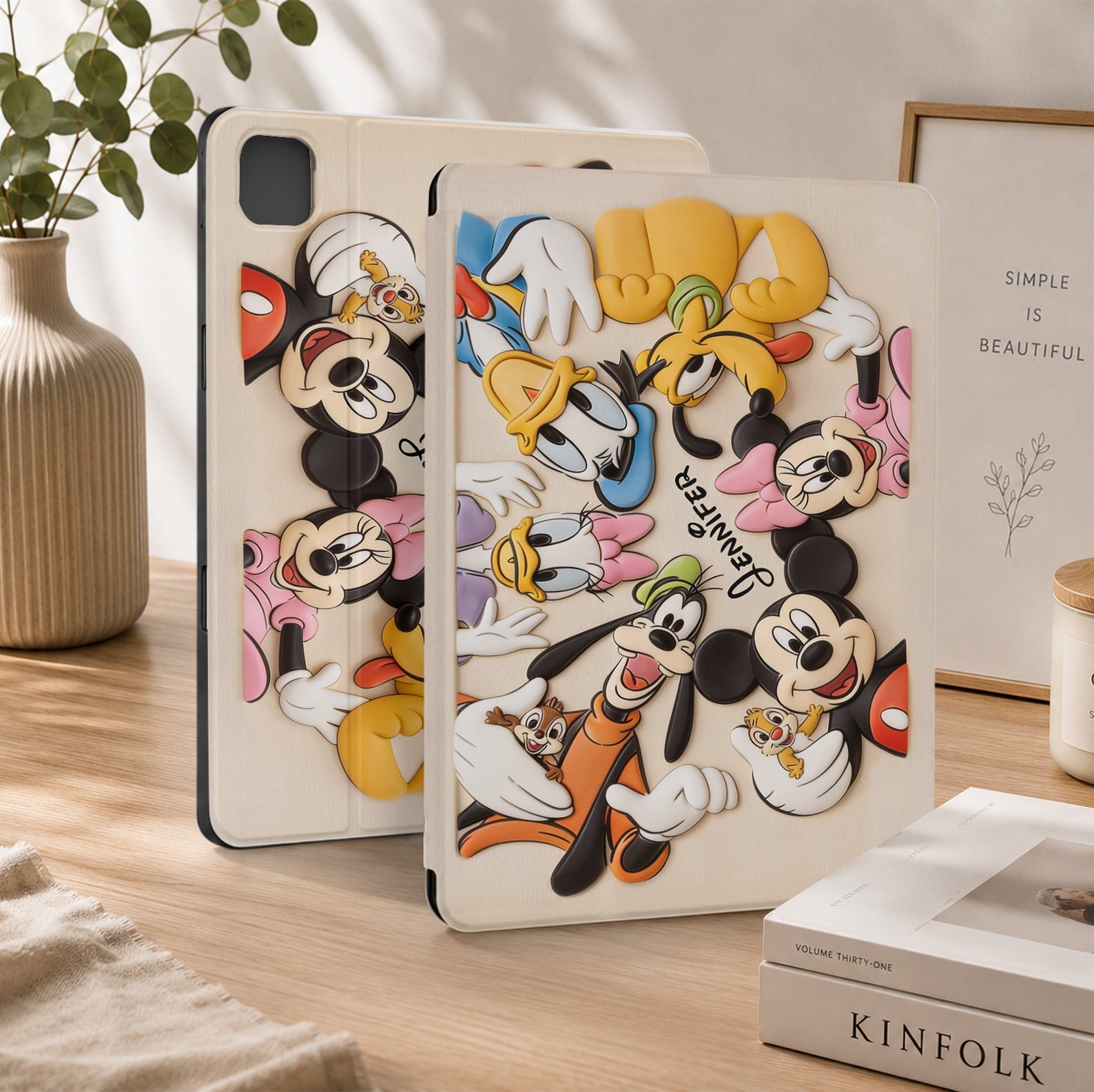 Personalized Disney iPad Tablet Cover with Pen Slot for Kids Tablet Cover With Pen Slot GradoCreations