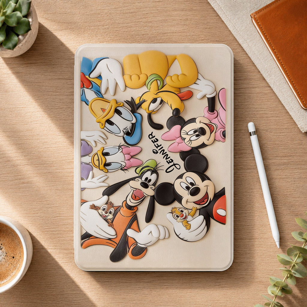 Personalized Disney iPad Tablet Cover with Pen Slot for Kids Tablet Cover With Pen Slot GradoCreations
