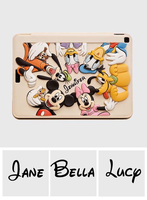 Personalized Disney iPad Tablet Cover with Pen Slot for Kids Tablet Cover With Pen Slot GradoCreations