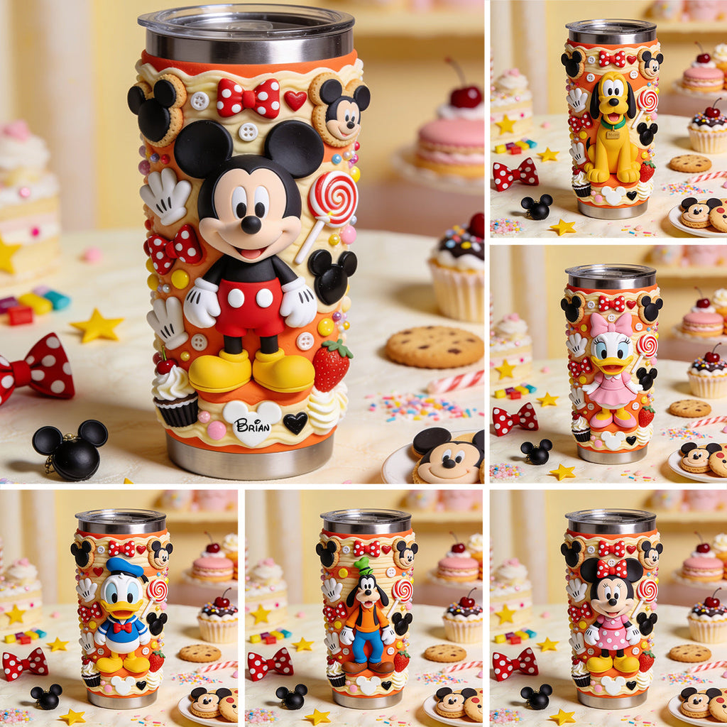 Personalized Mickey Mouse Tumbler Custom Name Gift for Kids Tumbler GradoCreations