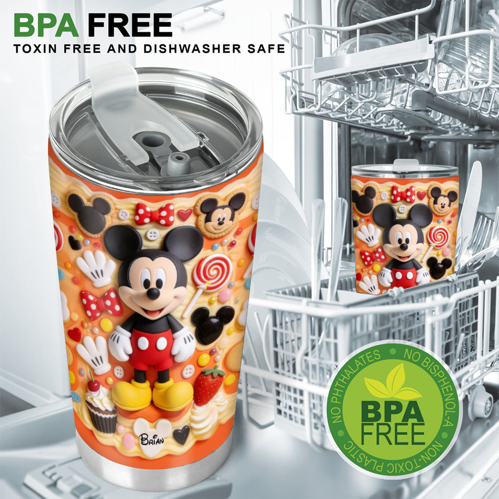 Personalized Mickey Mouse Tumbler Custom Name Gift for Kids Tumbler GradoCreations