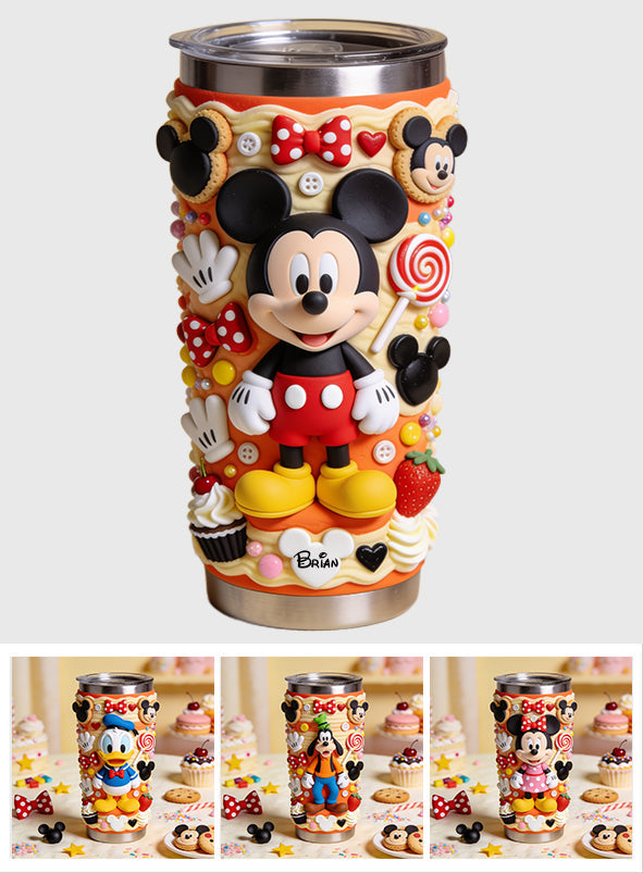 Personalized Mickey Mouse Tumbler Custom Name Gift for Kids Tumbler GradoCreations