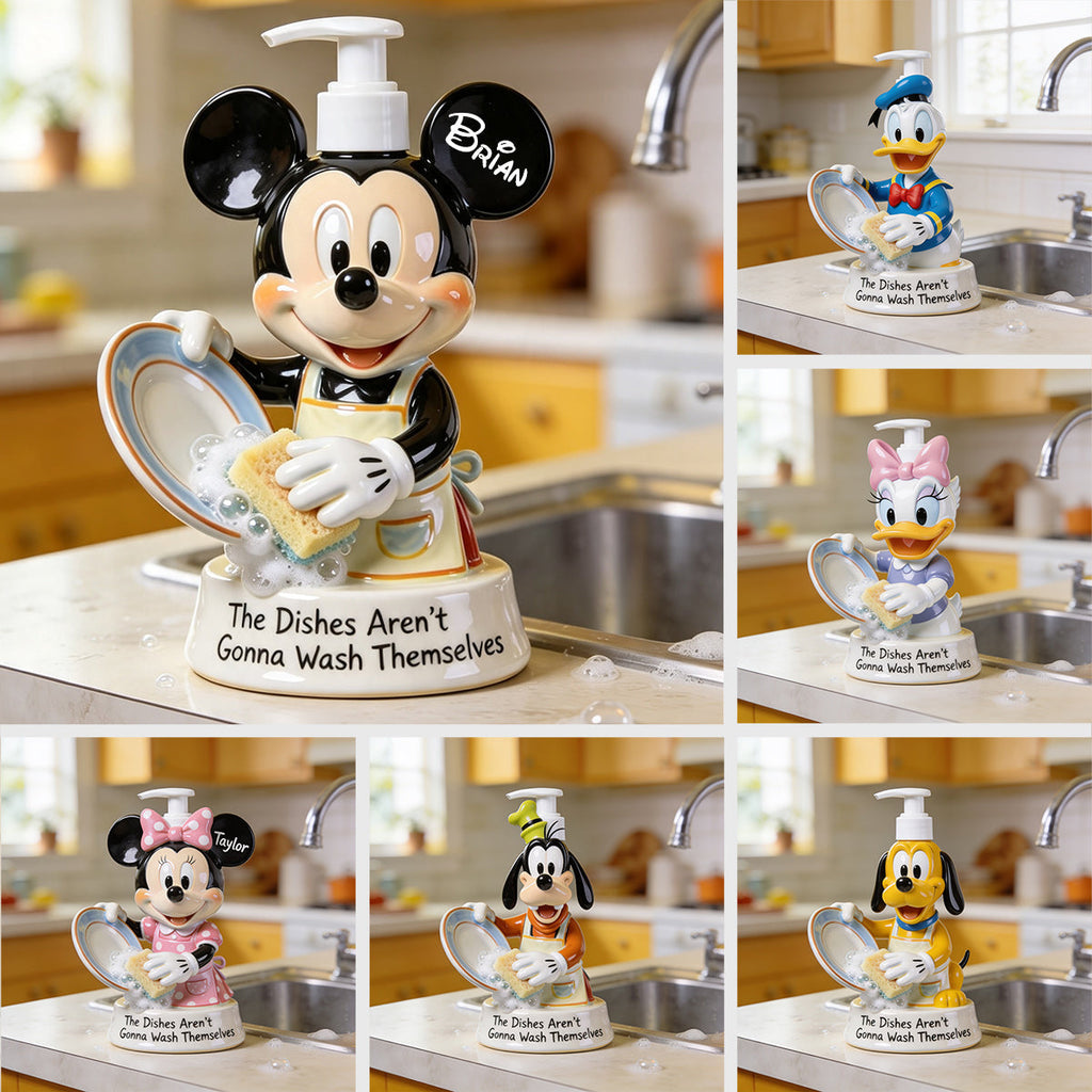 Personalized Mouse Pump Dispenser for Kitchen with Custom Name Pump Dispenser GradoCreations