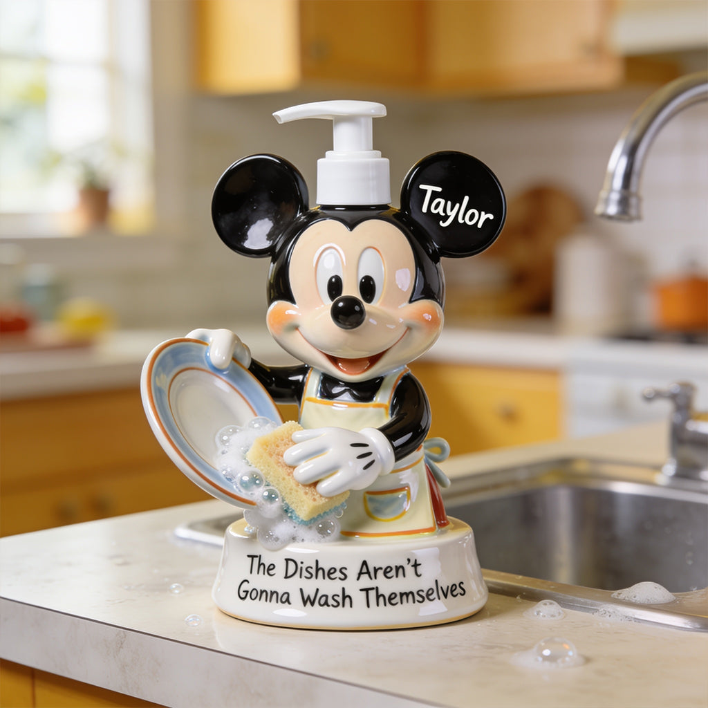 Personalized Mouse Pump Dispenser for Kitchen with Custom Name Pump Dispenser GradoCreations