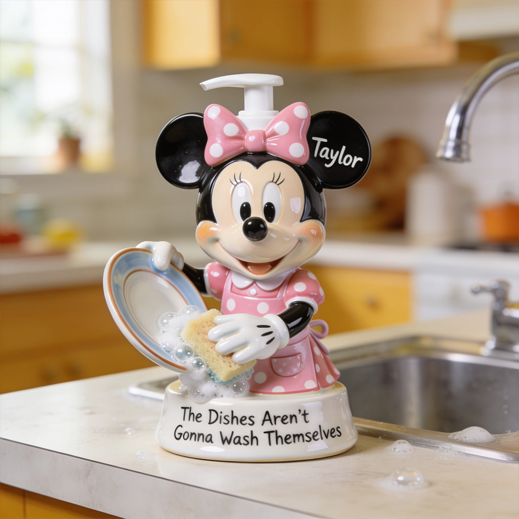 Personalized Mouse Pump Dispenser for Kitchen with Custom Name Pump Dispenser GradoCreations