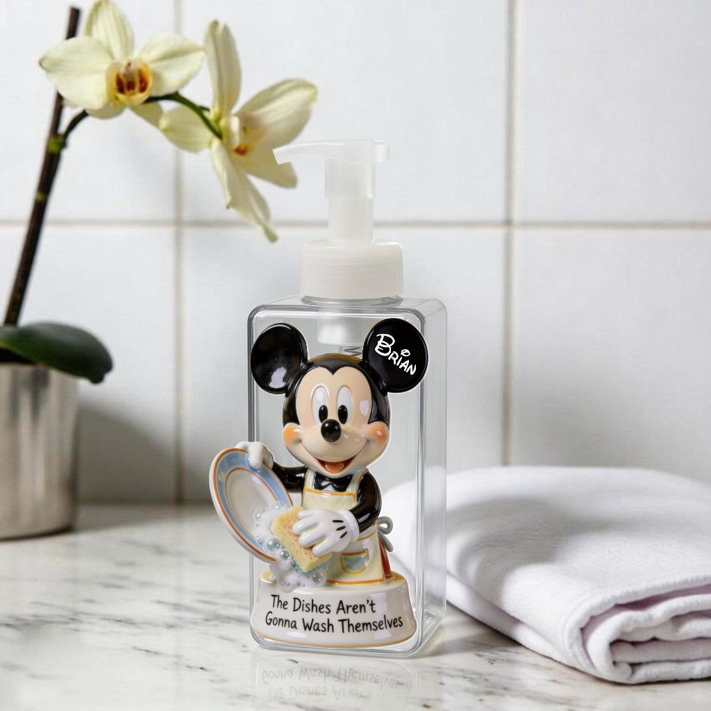 Personalized Mouse Pump Dispenser for Kitchen with Custom Name Pump Dispenser GradoCreations
