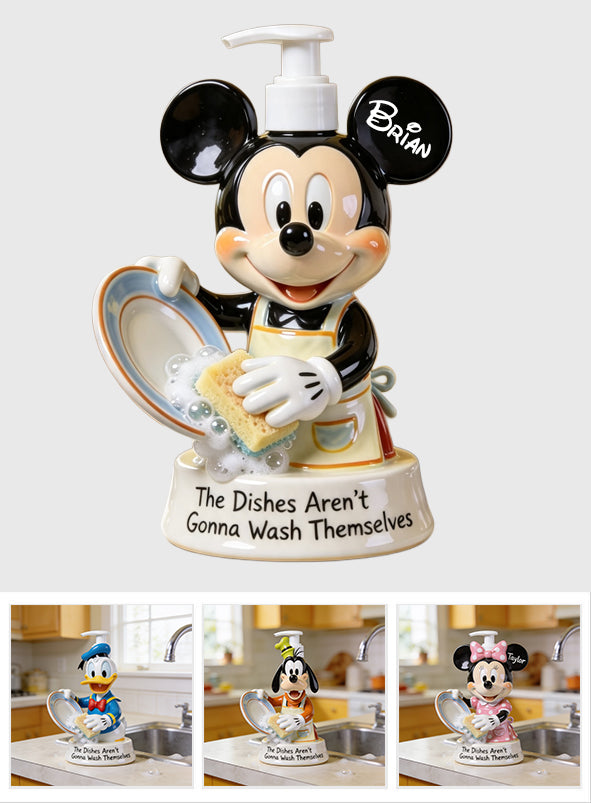Personalized Mouse Pump Dispenser for Kitchen with Custom Name Pump Dispenser GradoCreations