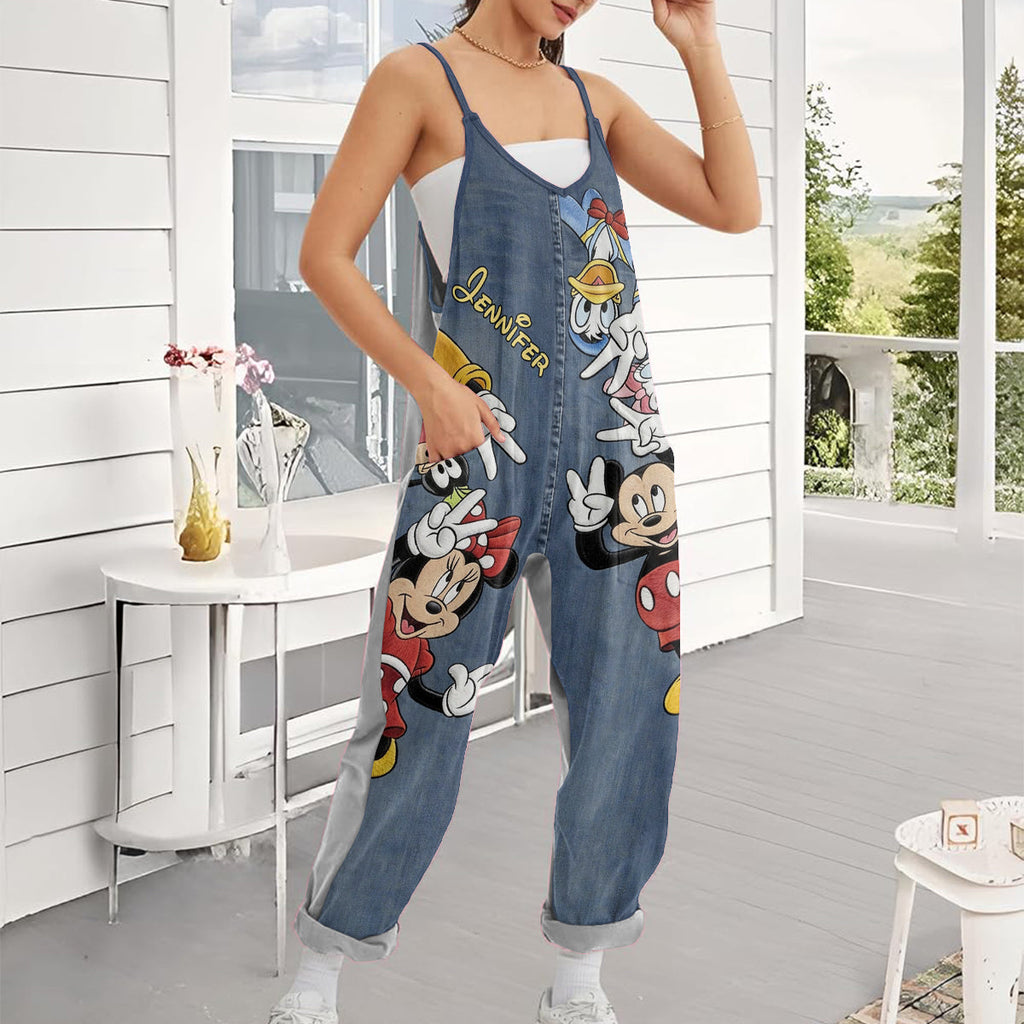 Personalized 3D Cartoon Overalls for Kids and Adults | Unique Gift Loose-Fit Overalls/ Rompers GradoCreations