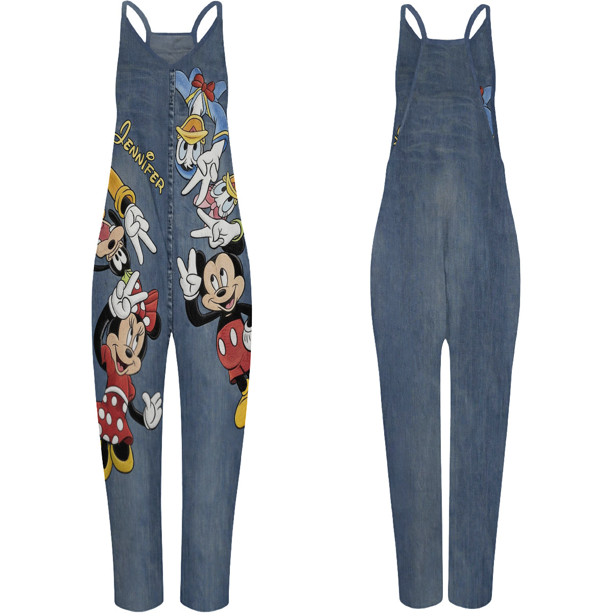 Personalized 3D Cartoon Overalls for Kids and Adults | Unique Gift Loose-Fit Overalls/ Rompers GradoCreations