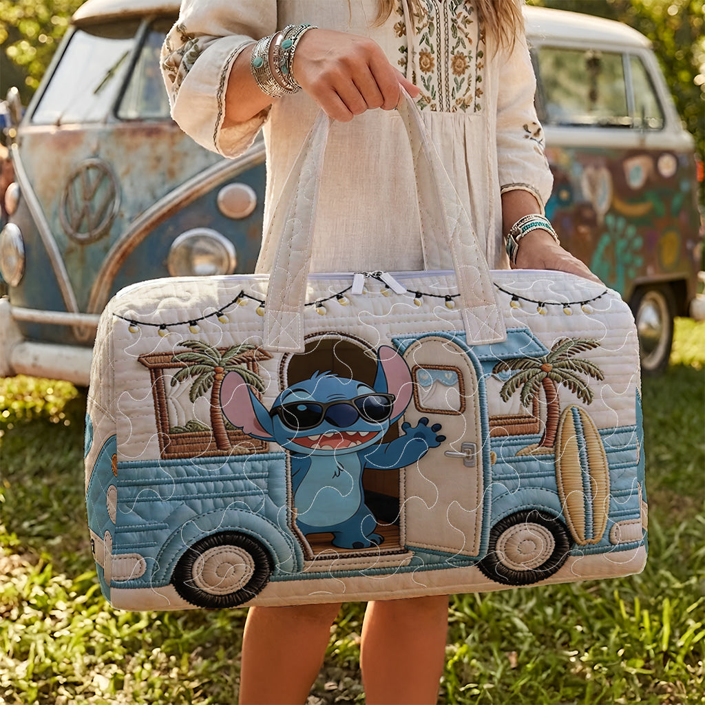 Personalized Ohana Quilted Duffle Bag Custom Name Gift Quilted Duffle Bag GradoCreations