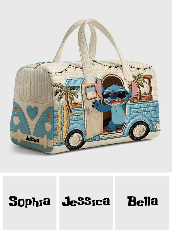 Personalized Ohana Quilted Duffle Bag Custom Name Gift Quilted Duffle Bag GradoCreations