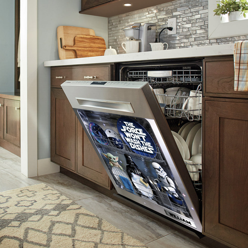 Personalized Dishwasher Cover Star Wars Theme Custom Name Gift Dishwasher Cover GradoCreations