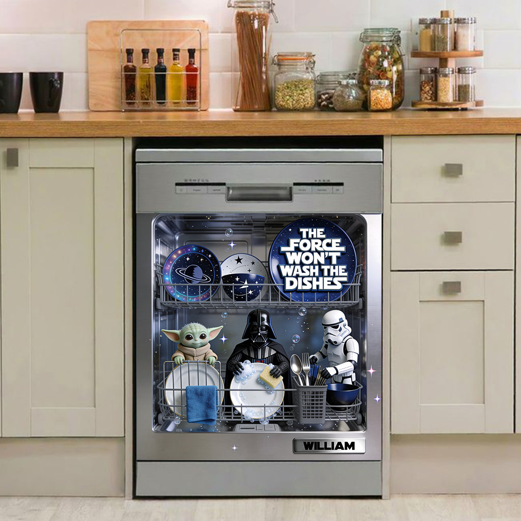 Personalized Dishwasher Cover Star Wars Theme Custom Name Gift Dishwasher Cover GradoCreations