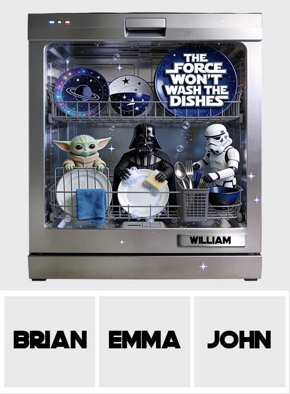Personalized Dishwasher Cover Star Wars Theme Custom Name Gift Dishwasher Cover GradoCreations