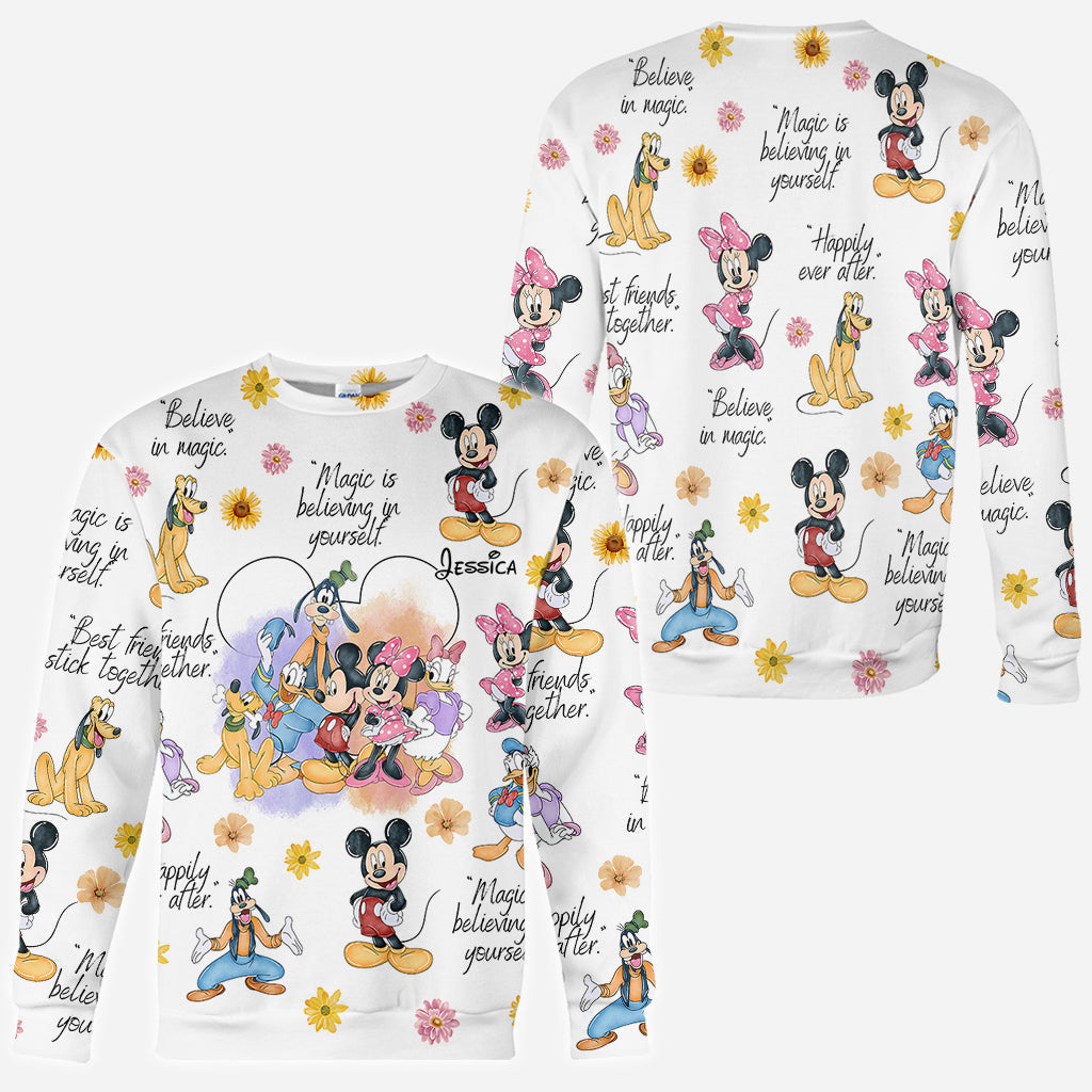 Personalized Disney All Over Shirt Custom Name for Kids All Over Shirt GradoCreations