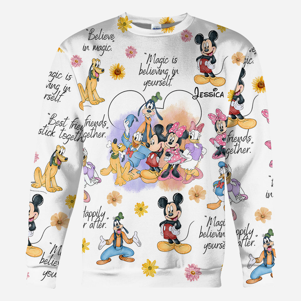 Personalized Disney All Over Shirt Custom Name for Kids All Over Shirt GradoCreations