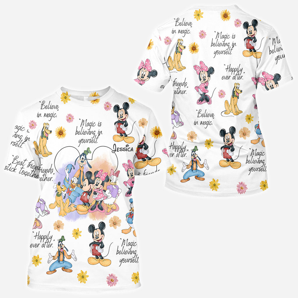 Personalized Disney All Over Shirt Custom Name for Kids All Over Shirt GradoCreations