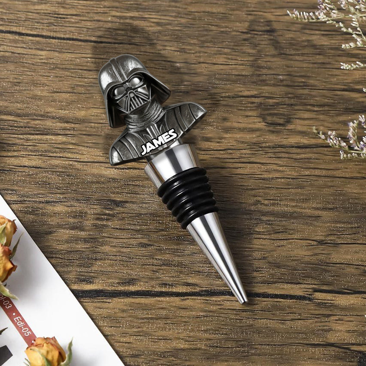 Personalized Acrylic Bottle Stopper Custom Character Gift Bottle Stopper GradoCreations