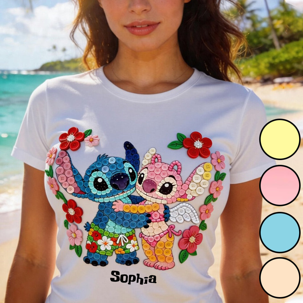 Personalized Cartoon Monster Ohana All Over Shirt Gift for Family All Over Shirt GradoCreations