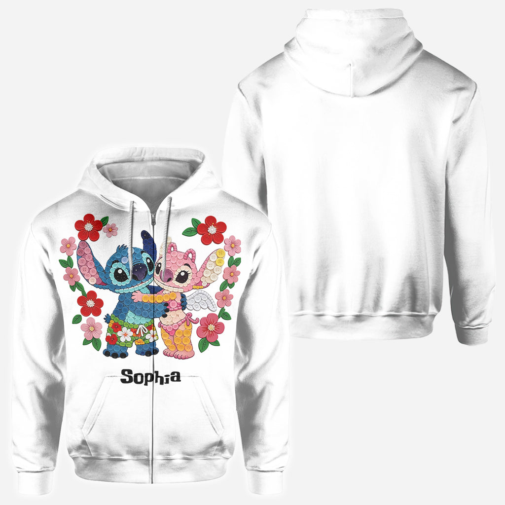 Personalized Cartoon Monster Ohana All Over Shirt Gift for Family All Over Shirt GradoCreations