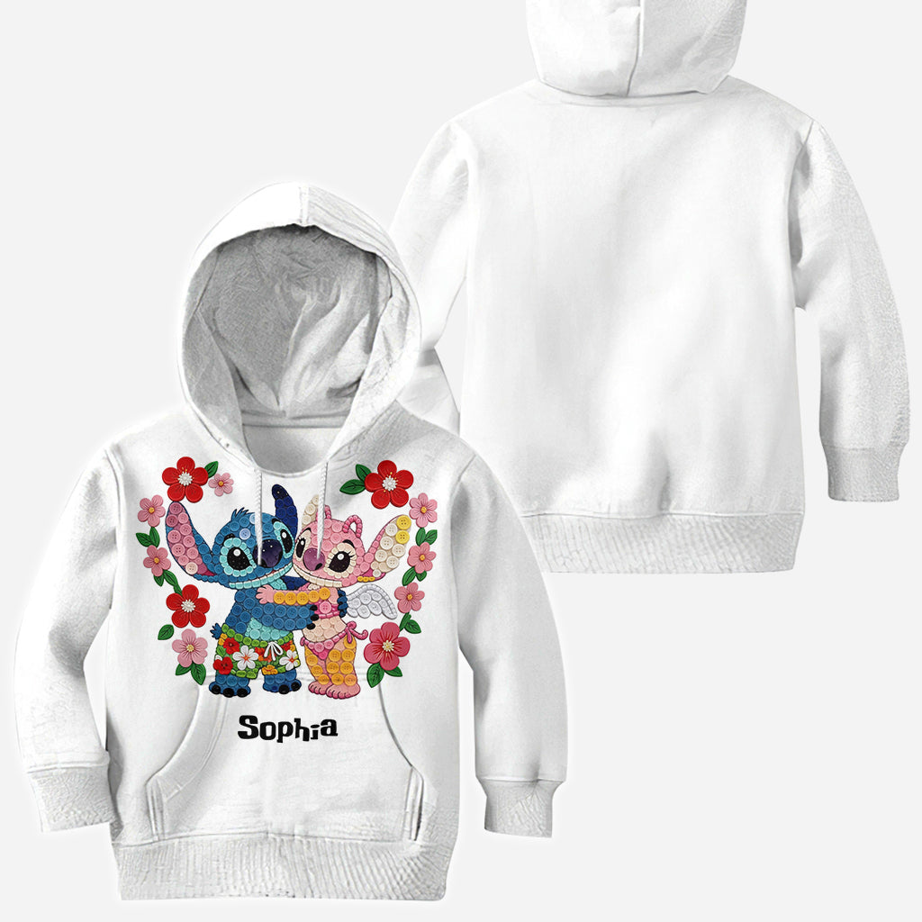 Personalized Cartoon Monster Ohana All Over Shirt Gift for Family All Over Shirt GradoCreations