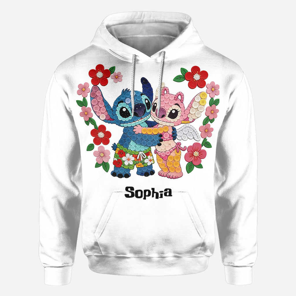Personalized Cartoon Monster Ohana All Over Shirt Gift for Family All Over Shirt GradoCreations