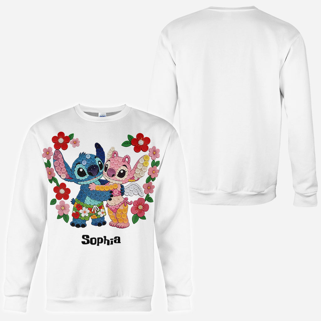 Personalized Cartoon Monster Ohana All Over Shirt Gift for Family All Over Shirt GradoCreations