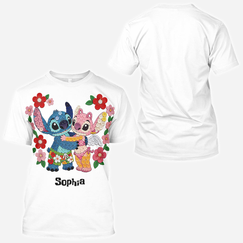 Personalized Cartoon Monster Ohana All Over Shirt Gift for Family All Over Shirt GradoCreations