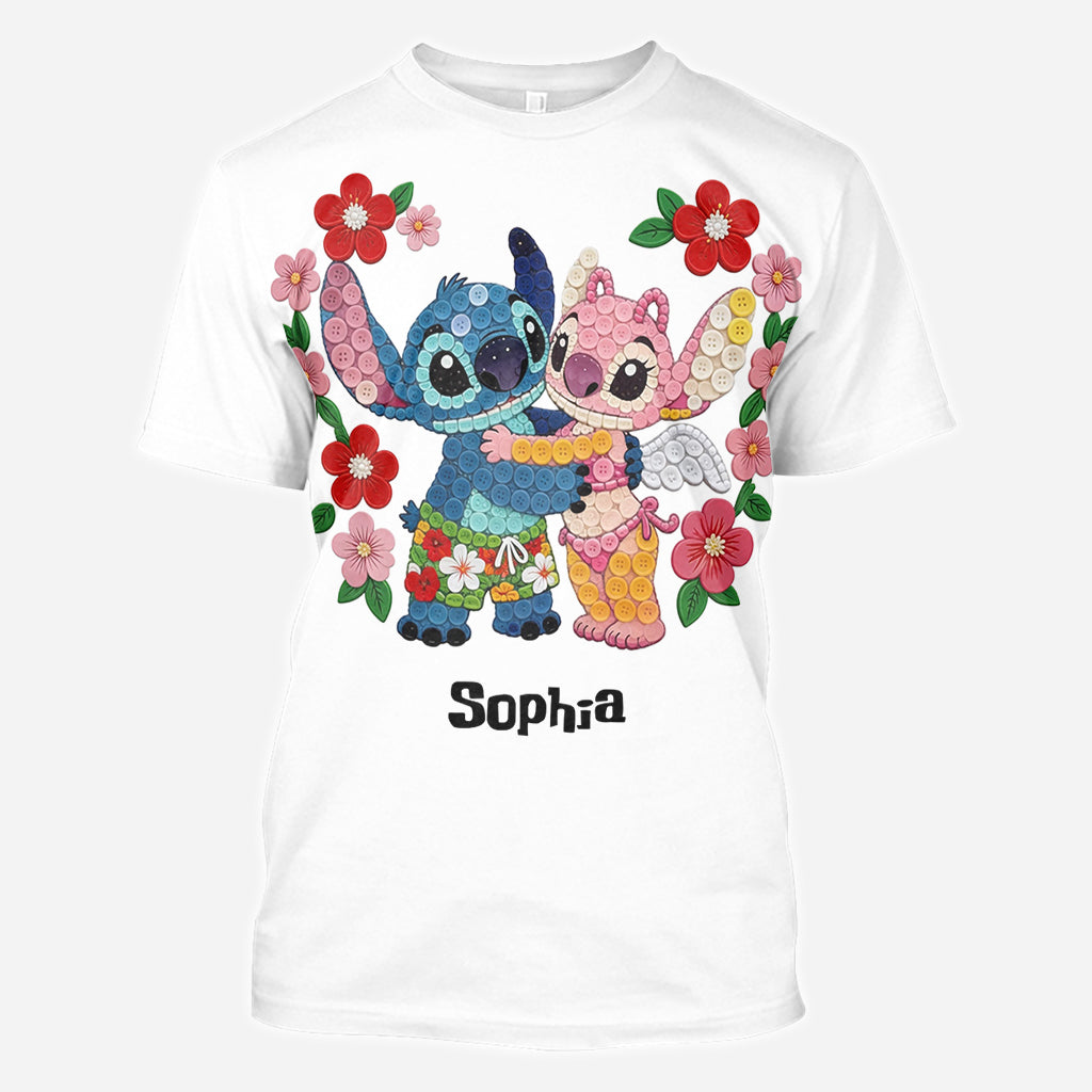 Personalized Cartoon Monster Ohana All Over Shirt Gift for Family All Over Shirt GradoCreations