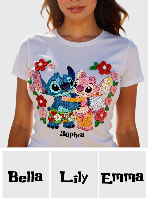 Personalized Cartoon Monster Ohana All Over Shirt Gift for Family All Over Shirt GradoCreations