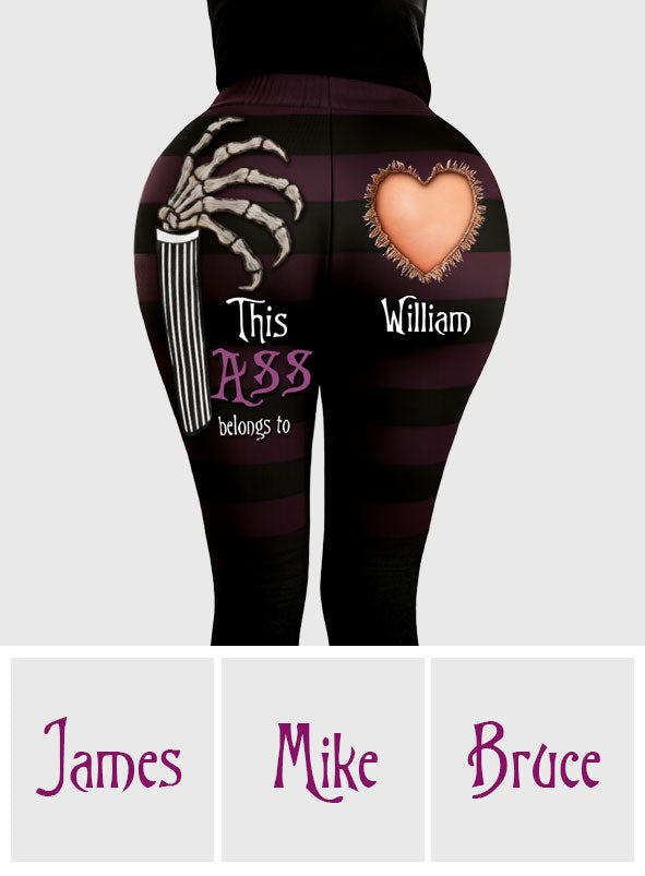 Personalized Skeleton Leggings Custom Name Gift for Her Leggings GradoCreations