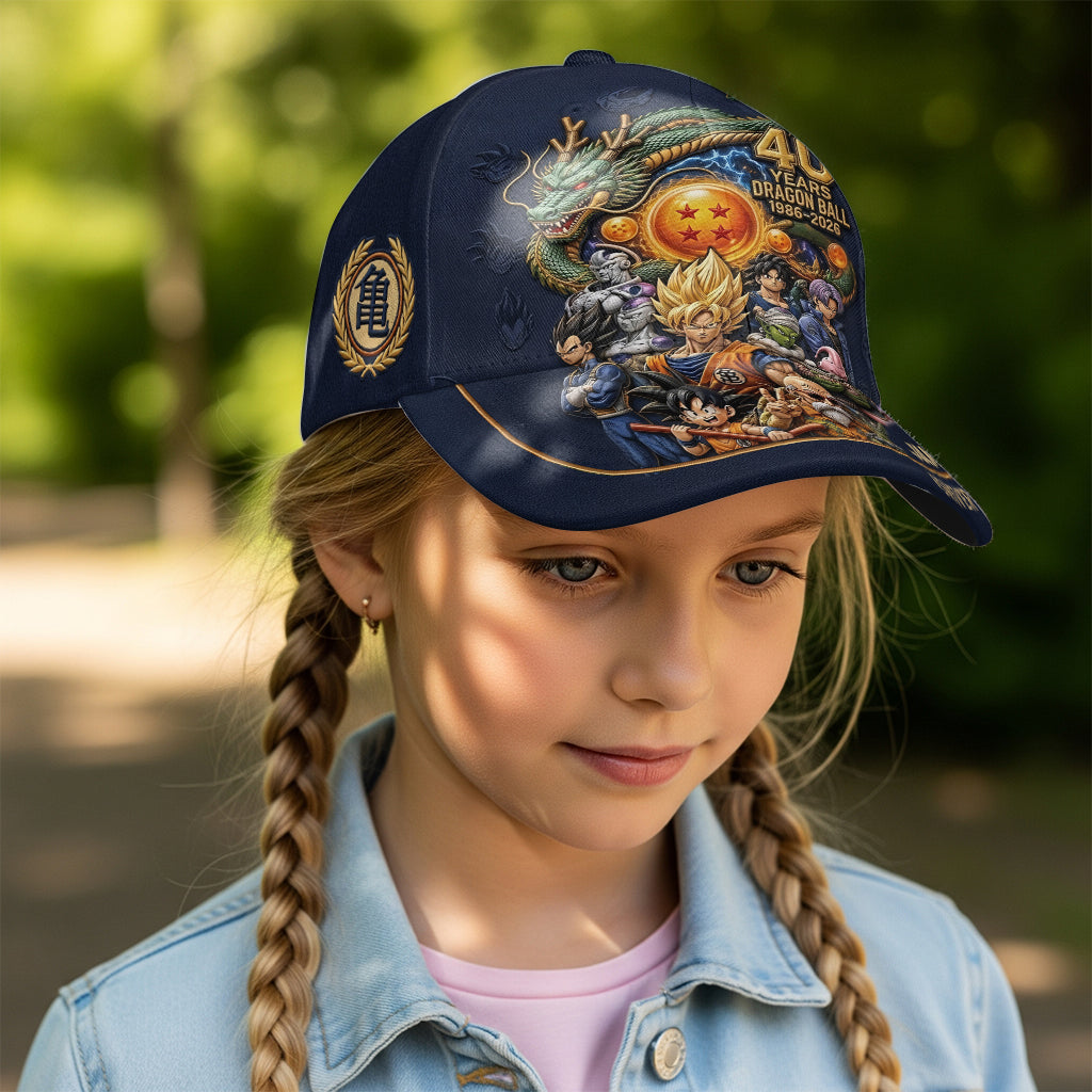 Personalized Classic Cap 40 Years Dragon Ball Gift for Fans