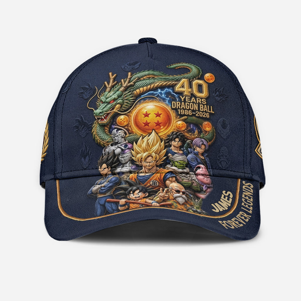 Personalized Classic Cap 40 Years Dragon Ball Gift for Fans