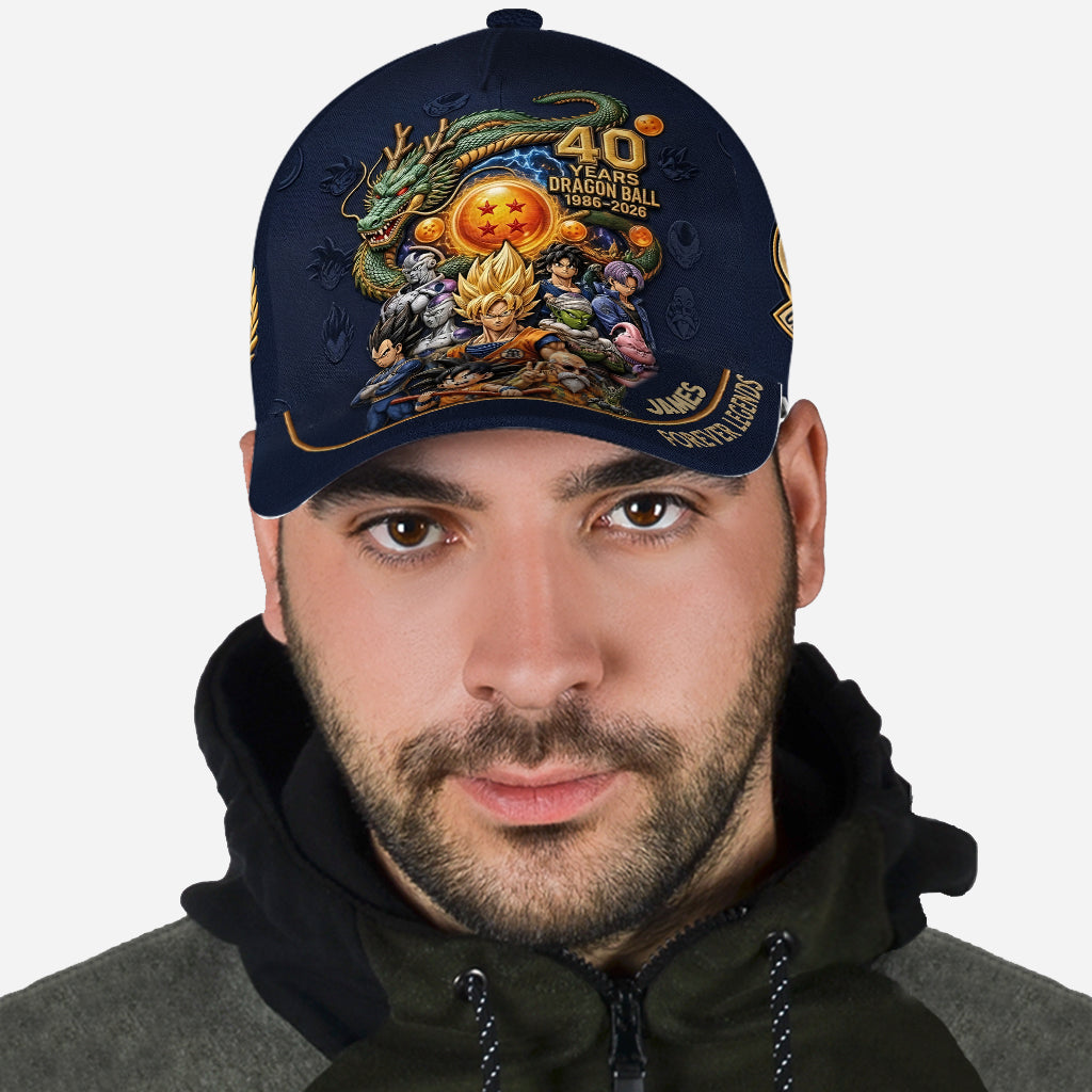 Personalized Classic Cap 40 Years Dragon Ball Gift for Fans