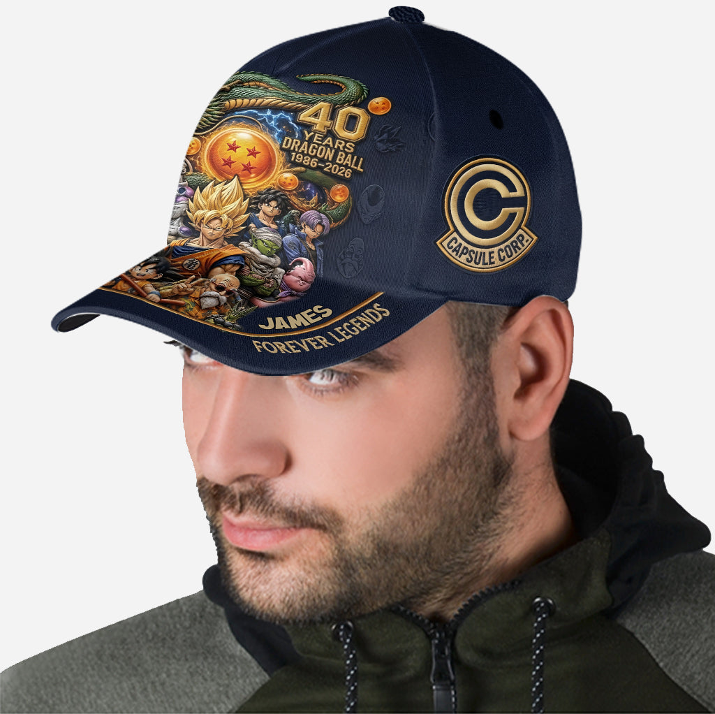 Personalized Classic Cap 40 Years Dragon Ball Gift for Fans