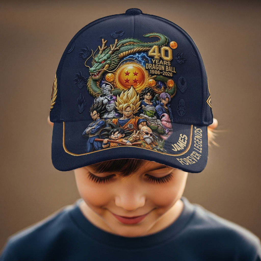 Personalized Classic Cap 40 Years Dragon Ball Gift for Fans