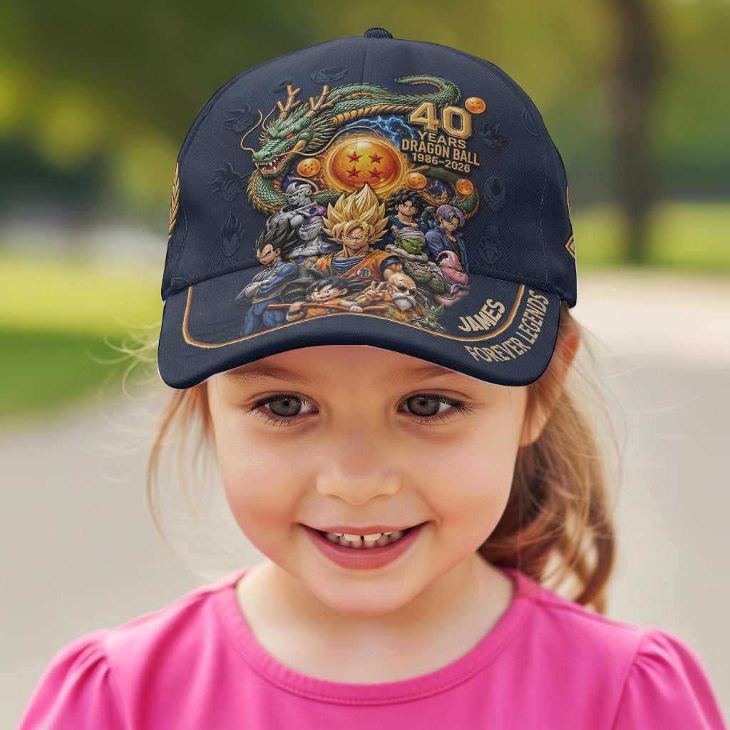 Personalized Classic Cap 40 Years Dragon Ball Gift for Fans