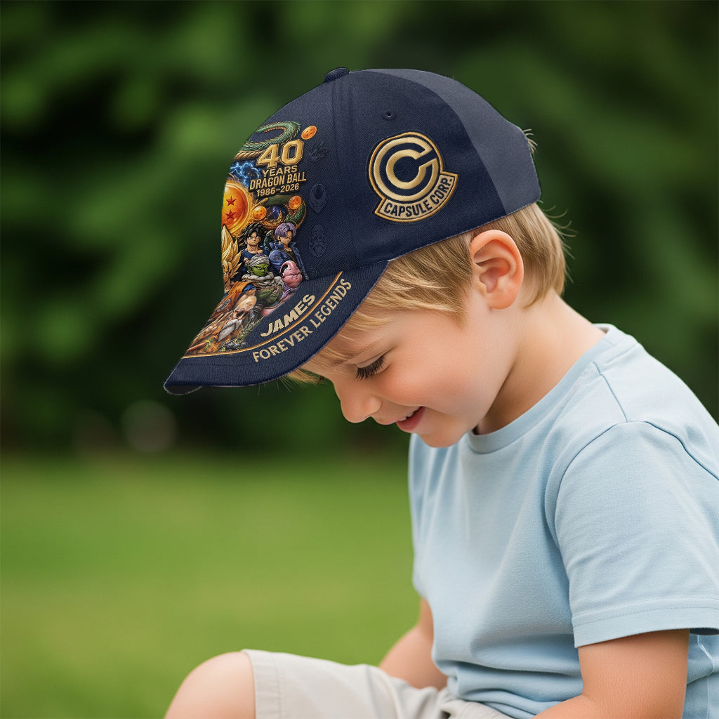 Personalized Classic Cap 40 Years Dragon Ball Gift for Fans