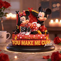 Personalized Cartoon Mouse Couple Acrylic Plaque Gift Custom Shaped Acrylic Plaque GradoCreations