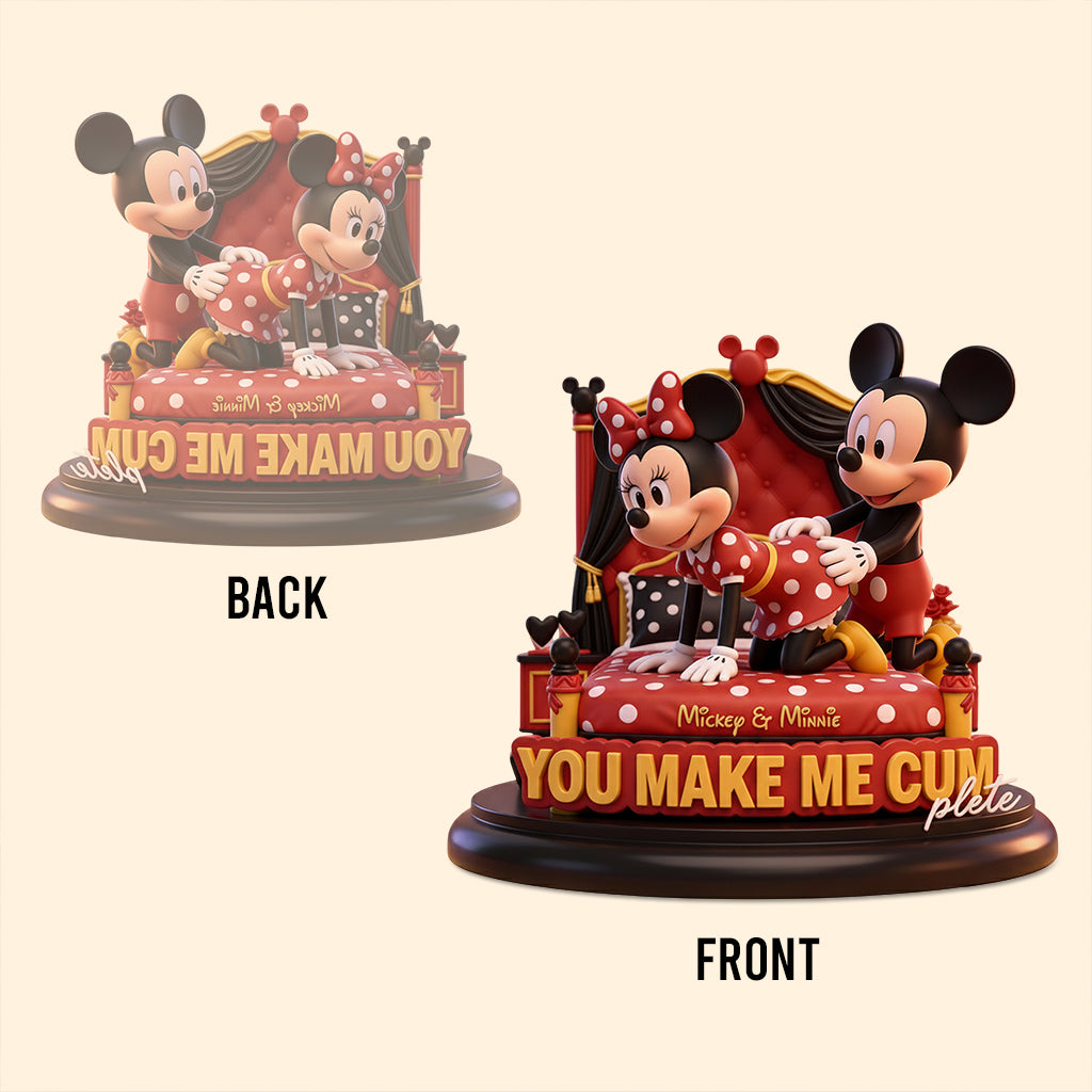 Personalized Cartoon Mouse Couple Acrylic Plaque Gift Custom Shaped Acrylic Plaque GradoCreations
