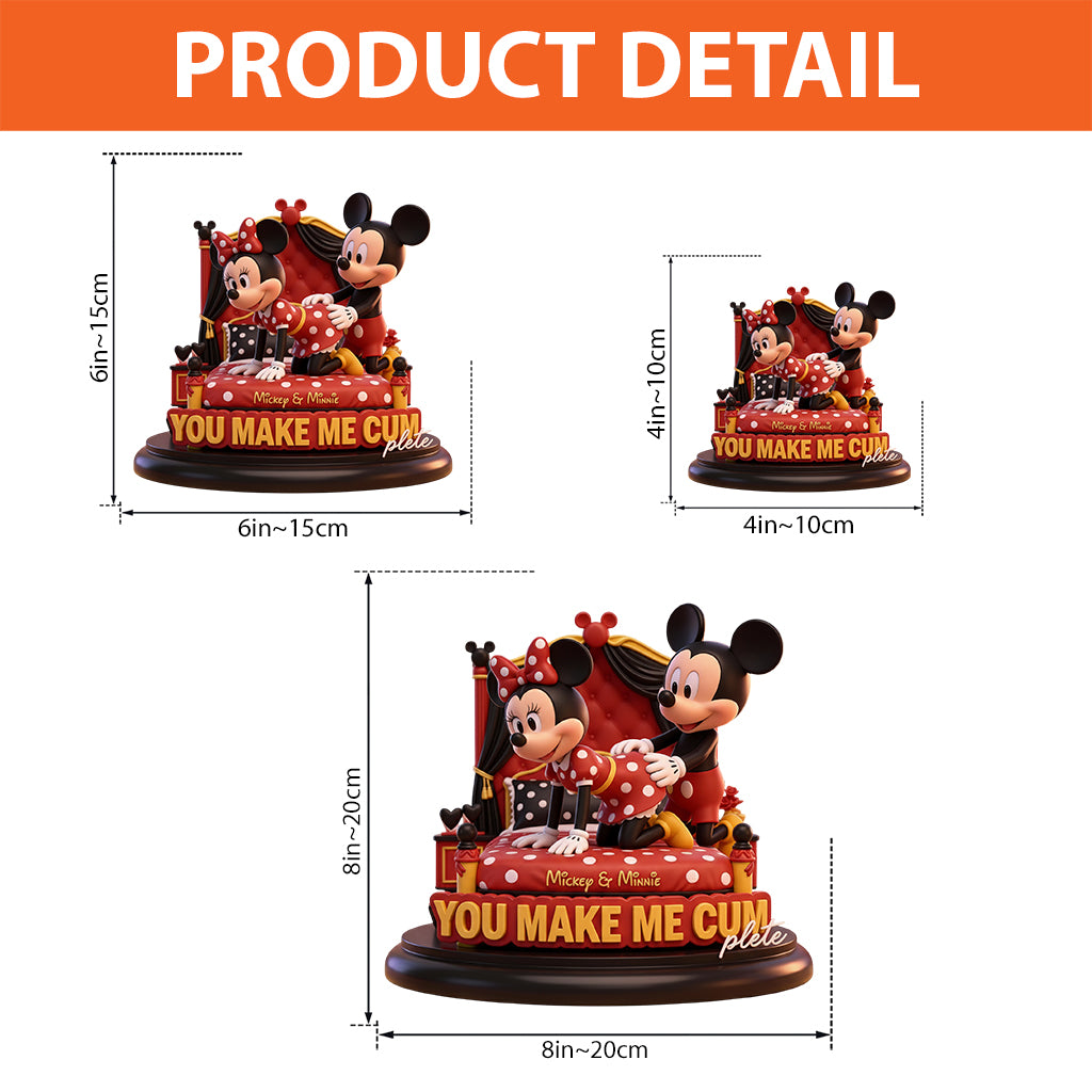 Personalized Cartoon Mouse Couple Acrylic Plaque Gift Custom Shaped Acrylic Plaque GradoCreations