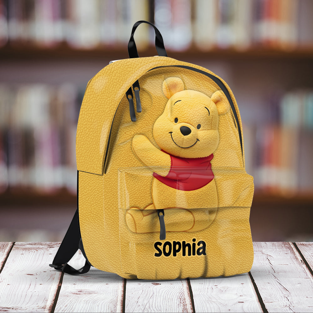 Personalized Kids Backpack with Cartoon Characters Custom Name Backpack GradoCreations