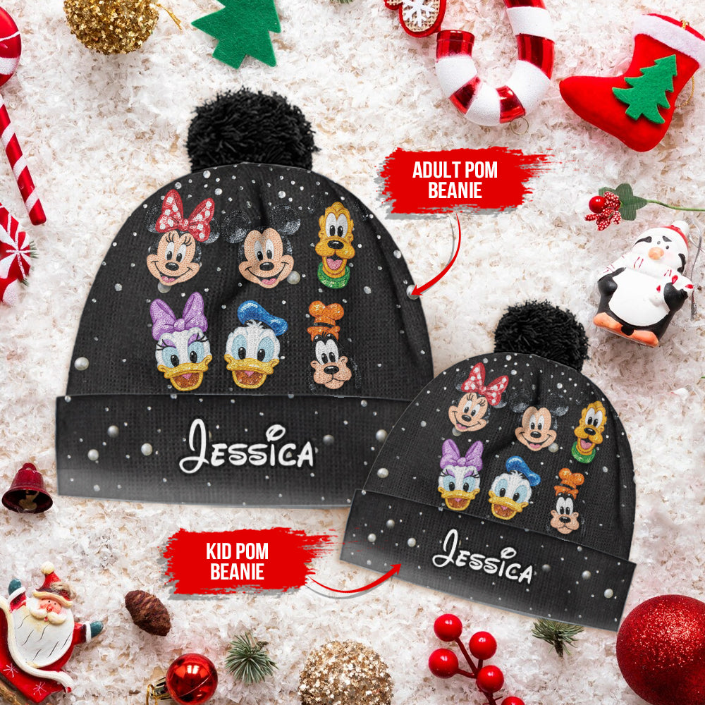 Personalized Disney Friends Beanie Hat Custom Kid/Adult Gift Beanie Hat GradoCreations