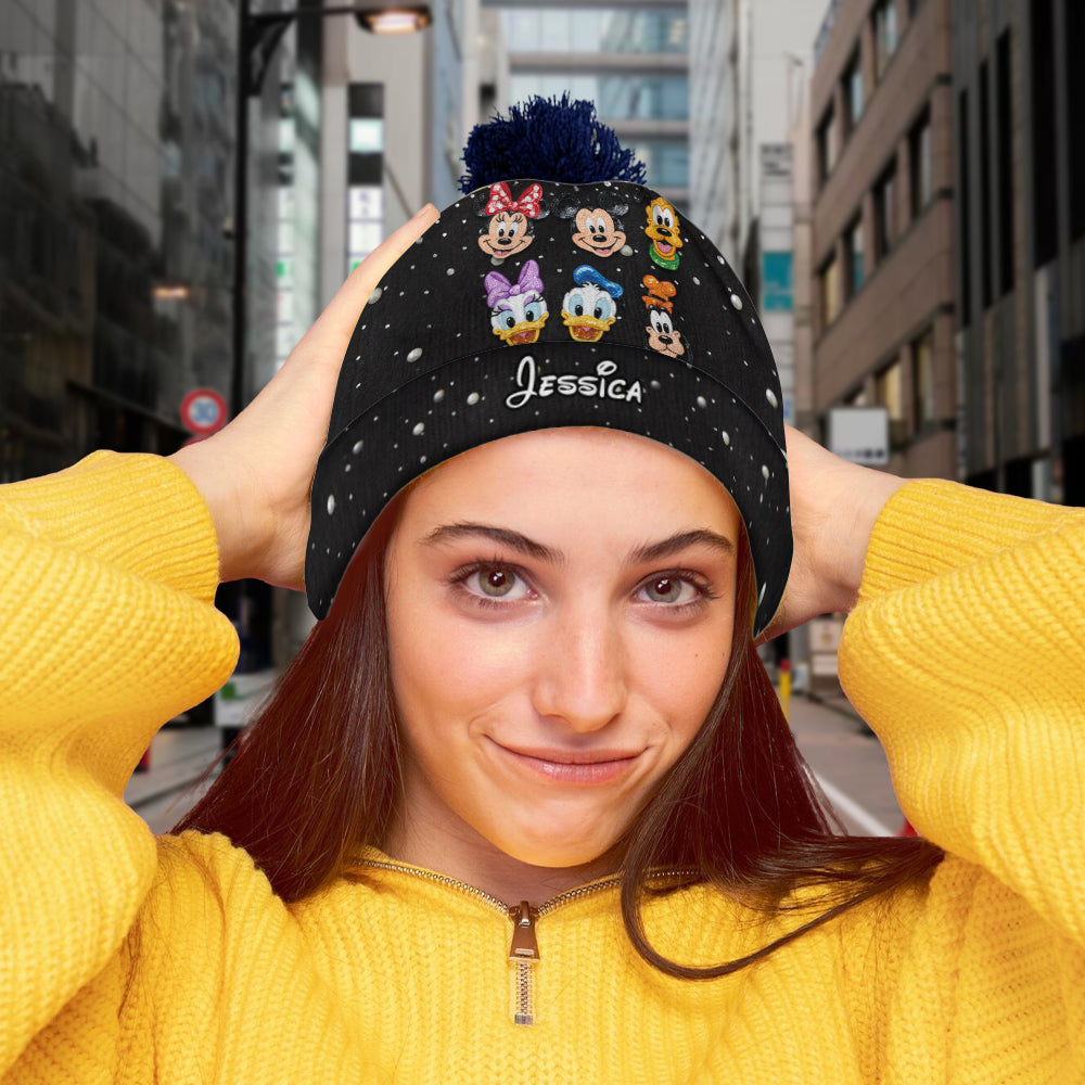 Personalized Disney Friends Beanie Hat Custom Kid/Adult Gift Beanie Hat GradoCreations
