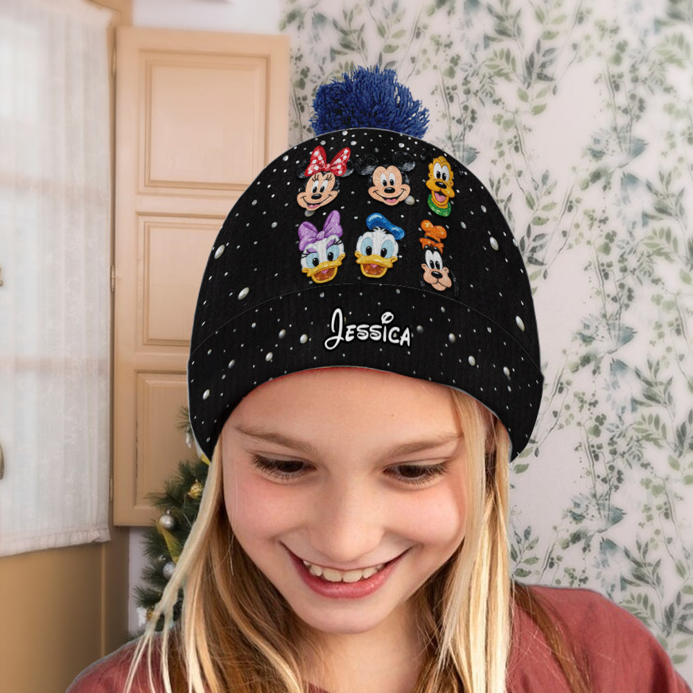 Personalized Disney Friends Beanie Hat Custom Kid/Adult Gift Beanie Hat GradoCreations
