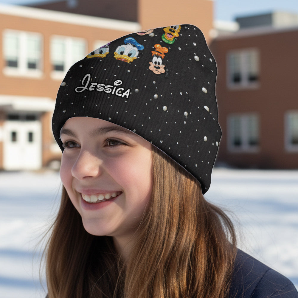Personalized Disney Friends Beanie Hat Custom Kid/Adult Gift Beanie Hat GradoCreations