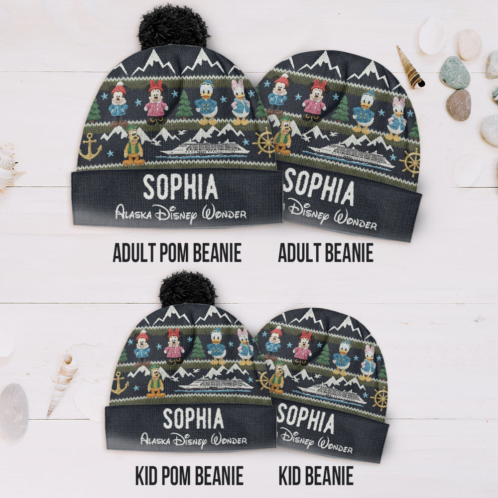 Personalized Disney Themed Beanie Hat Custom Name Gift Beanie Hat GradoCreations
