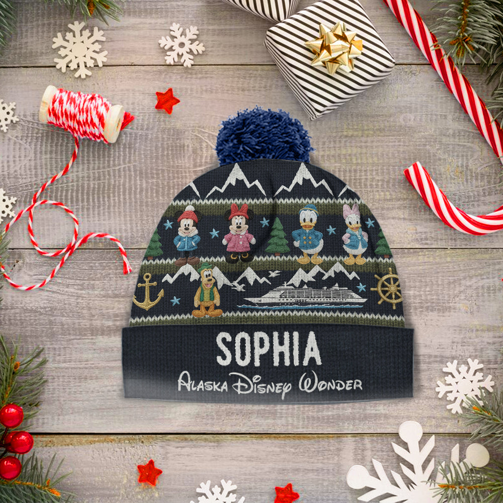 Personalized Disney Themed Beanie Hat Custom Name Gift Beanie Hat GradoCreations