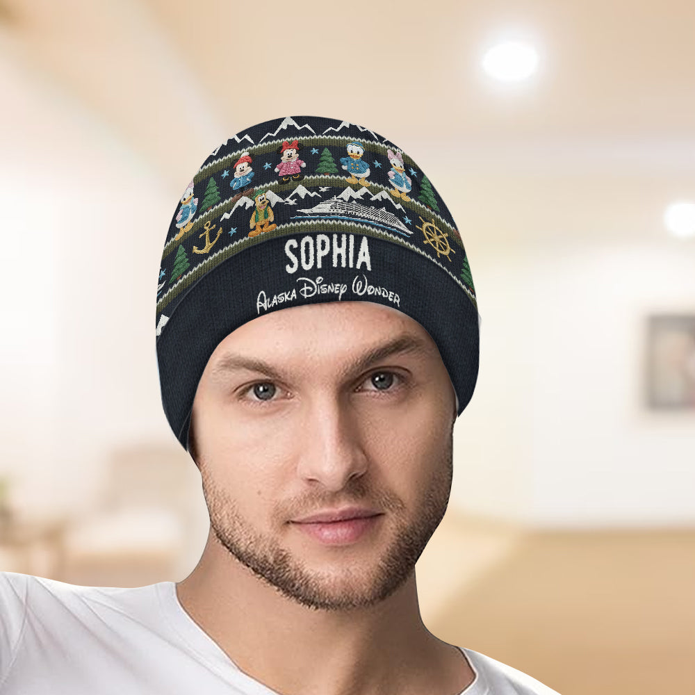 Personalized Disney Themed Beanie Hat Custom Name Gift Beanie Hat GradoCreations