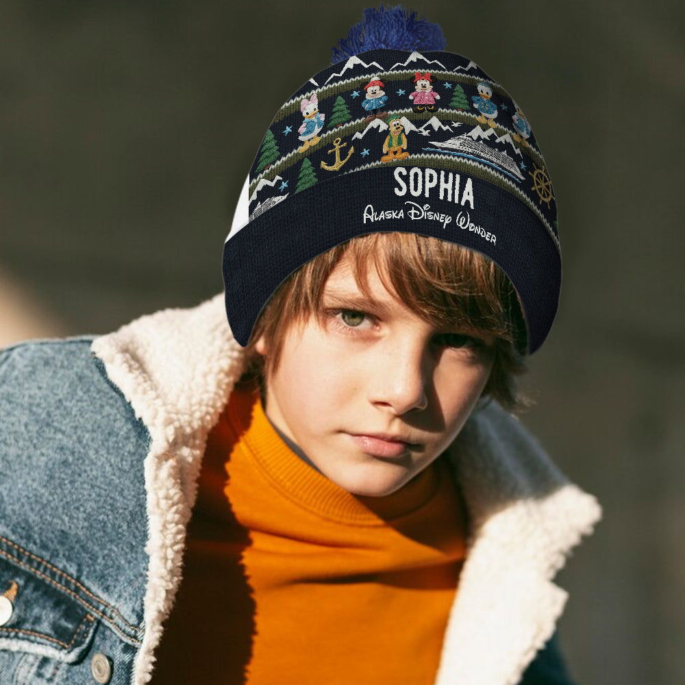Personalized Disney Themed Beanie Hat Custom Name Gift Beanie Hat GradoCreations
